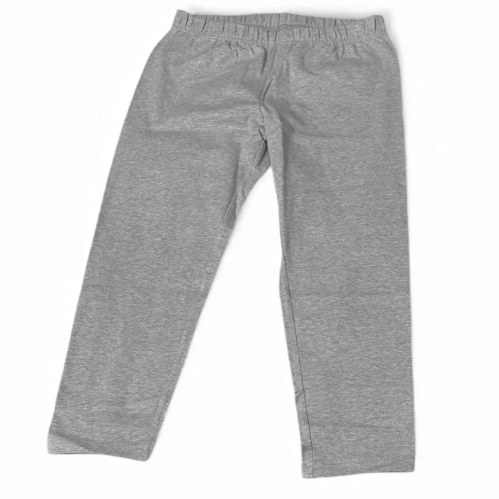 New In packaging Lands End Gray Heather Capri Cotton Leggings Youth XL 14-16